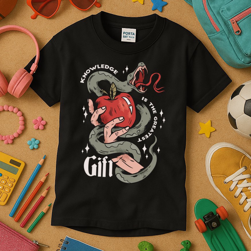 Knowledge Is The Greatest Gift Kids T-Shirt