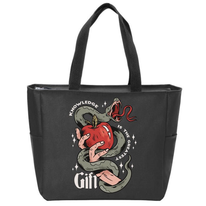Knowledge Is The Greatest Gift Zip Tote Bag