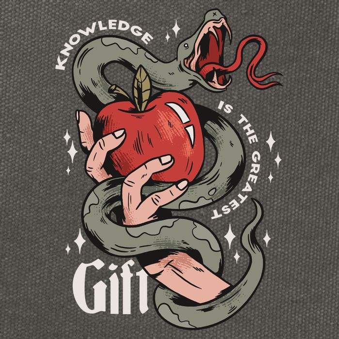 Knowledge Is The Greatest Gift Cotton Canvas Backpack