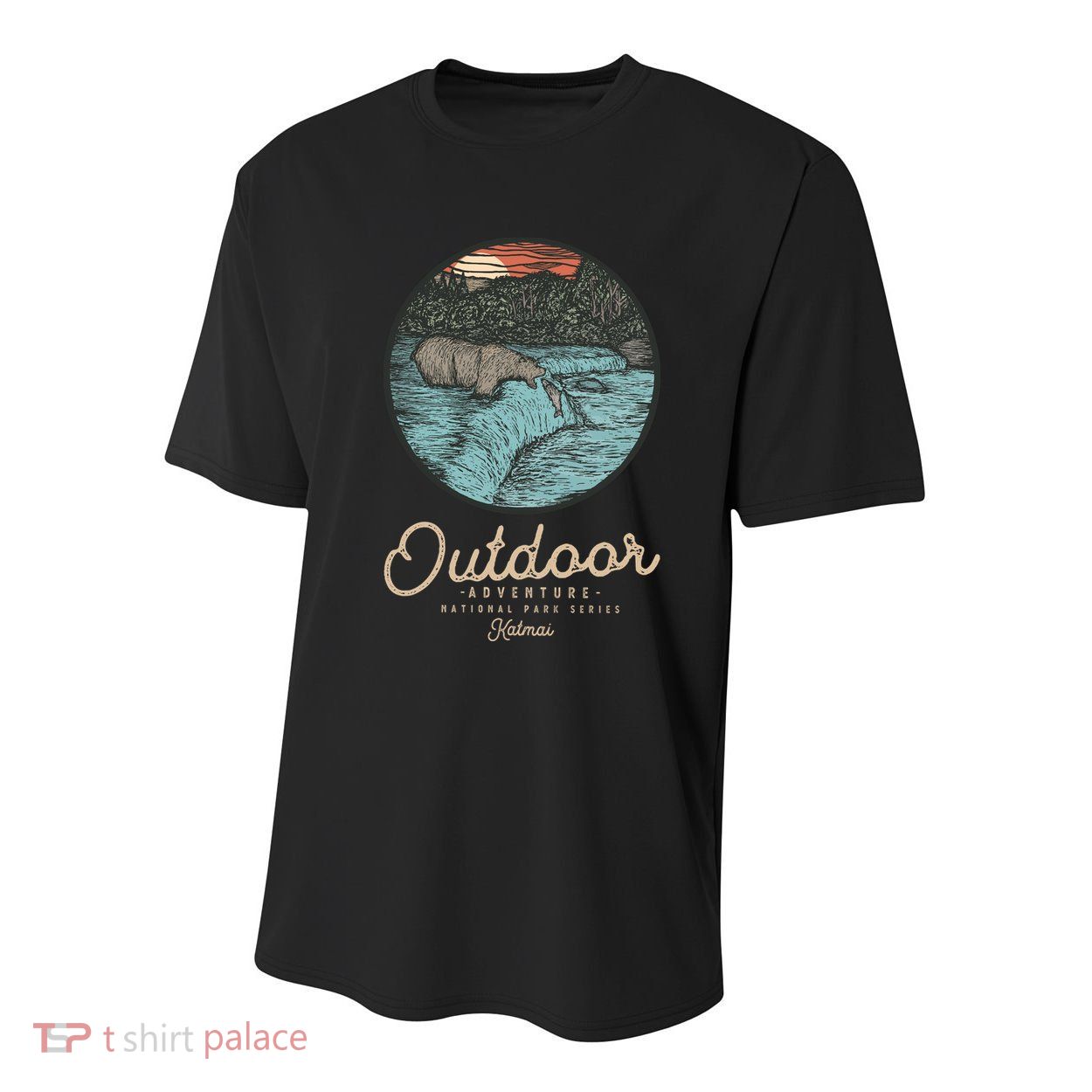 Katmai National Park Youth Performance Sprint T-Shirt