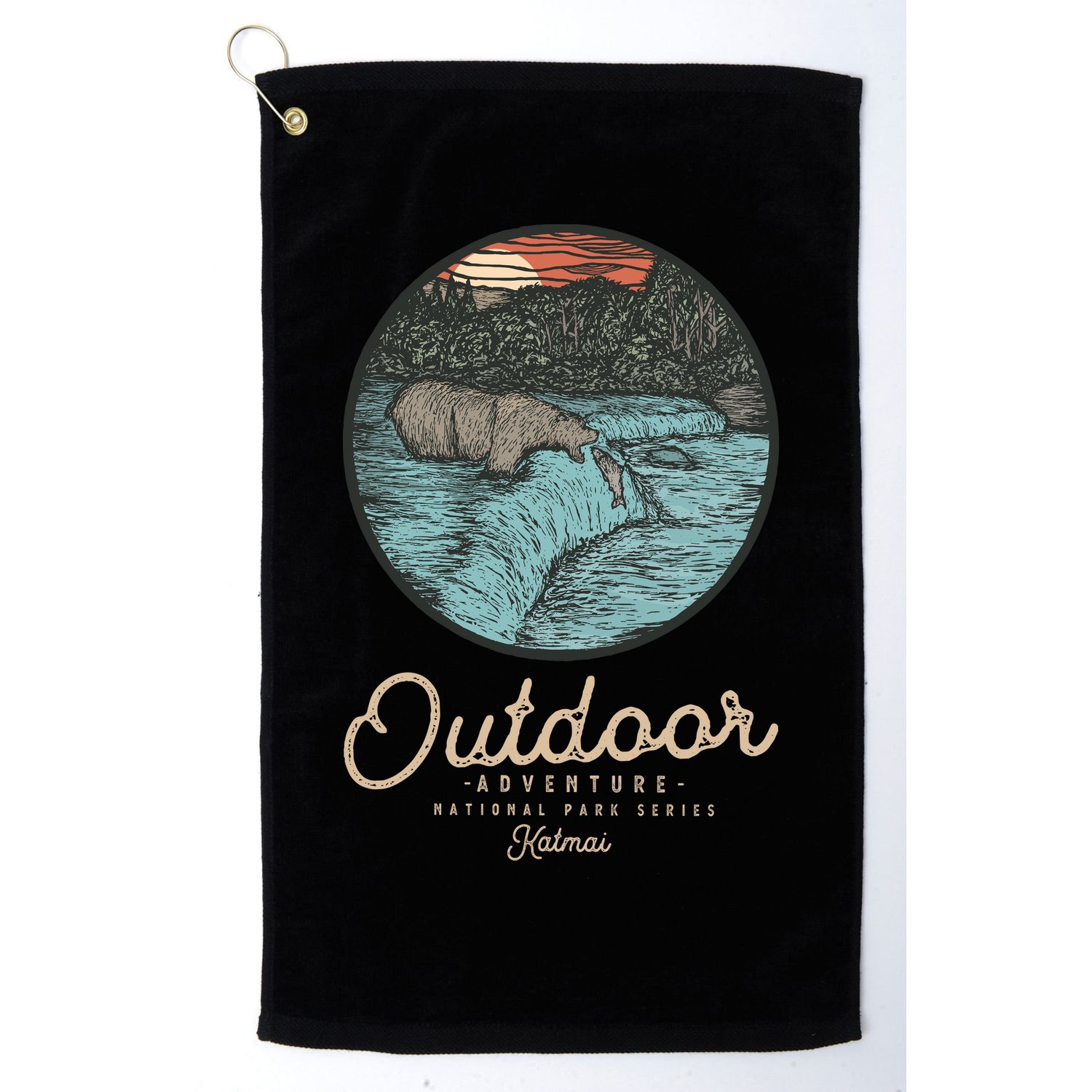 Katmai National Park Golf Towel