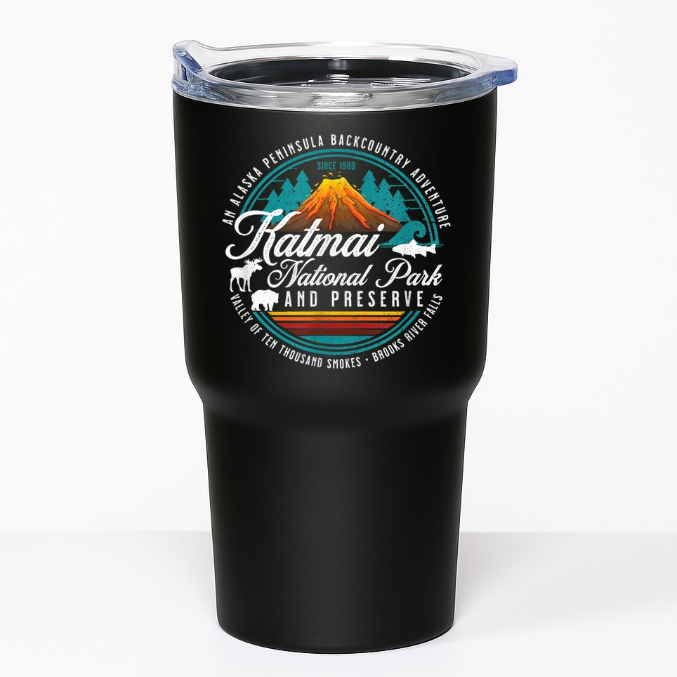 Katmai National Park Preserve Alaska Bear Watching Salmon Tumbler