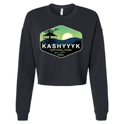 Kashyyyk National Park Home Of The Wookies Cropped Pullover Crew