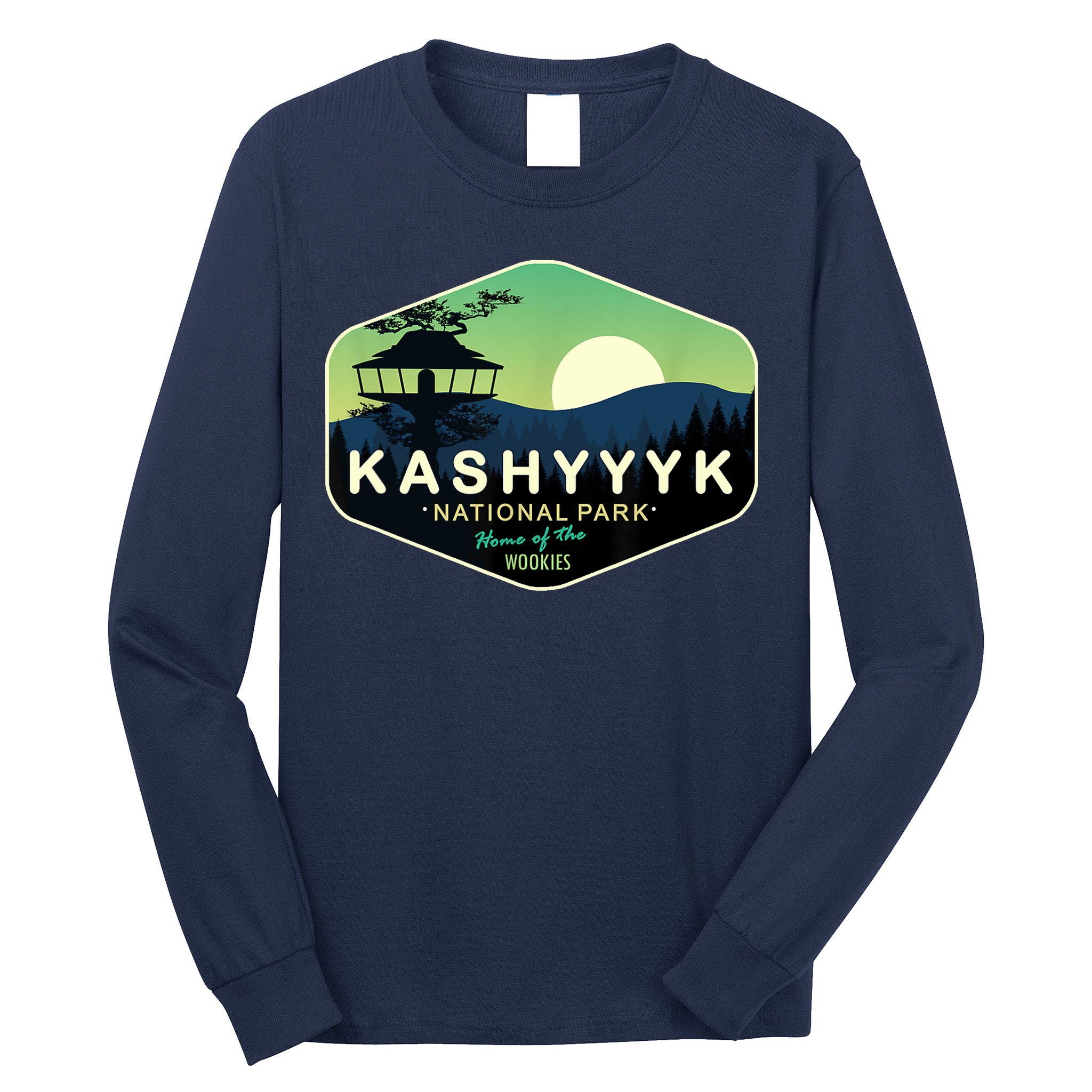 Kashyyyk National Park Home Of The Wookies Long Sleeve Shirt