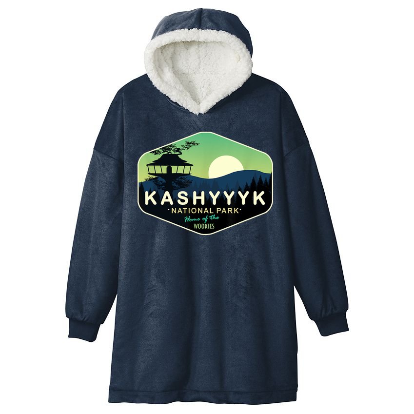 Kashyyyk National Park Home Of The Wookies Hooded Wearable Blanket