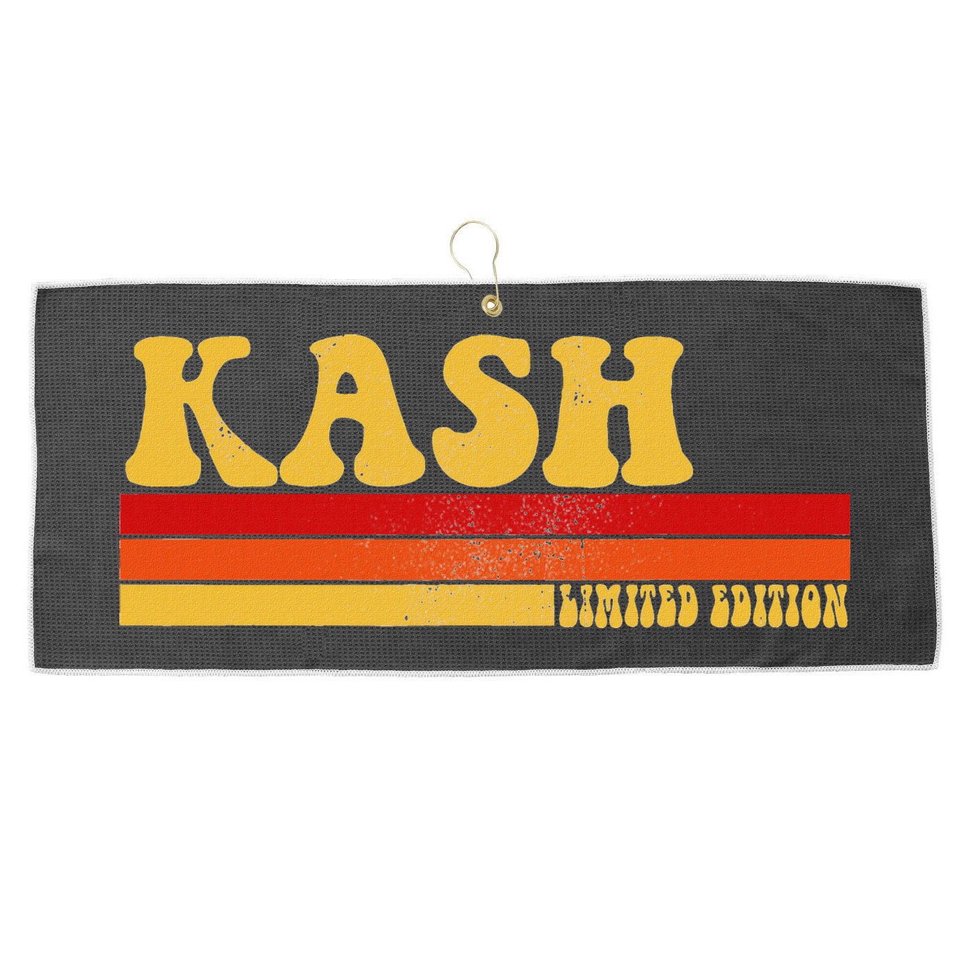Kash Name Personalized Idea Retro Vintage Kash Large Microfiber Waffle Golf Towel