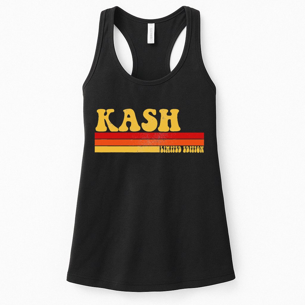 Kash Name Personalized Idea Retro Vintage Kash Womens Tank Top