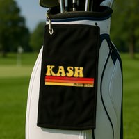 Kash Name Personalized Idea Retro Vintage Kash Golf Towel