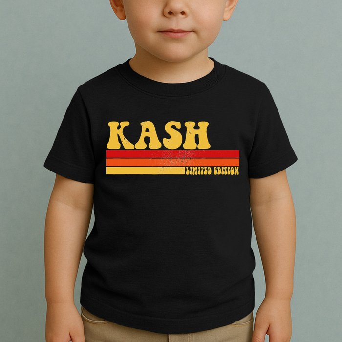 Kash Name Personalized Idea Retro Vintage Kash Toddler T-Shirt
