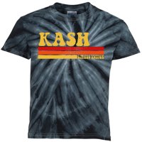 Kash Name Personalized Idea Retro Vintage Kash Kids Tie-Dye T-Shirt