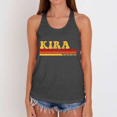 Kira Name Personalized Cute Idea Women Vintage Kira Women's Knotted Racerback Tank