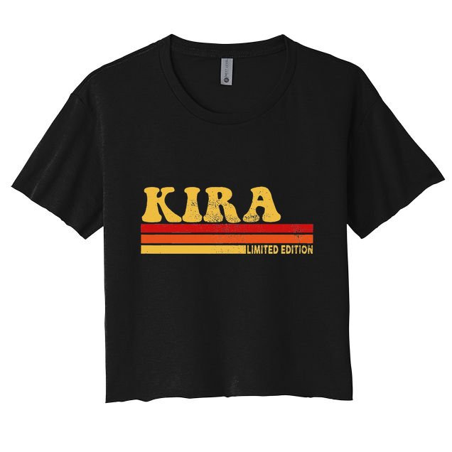 Kira Name Personalized Cute Idea Women Vintage Kira Crop Top
