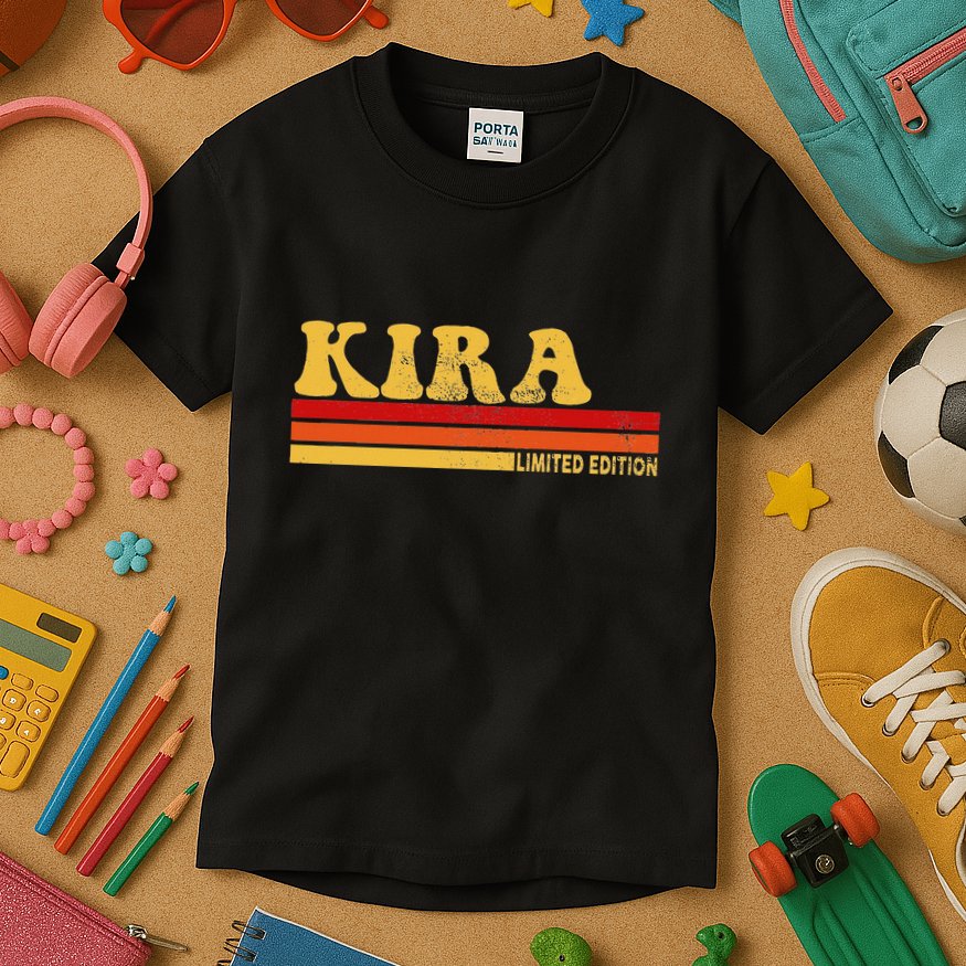 Kira Name Personalized Cute Idea Women Vintage Kira Kids T-Shirt