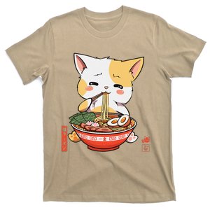 Kawaii Neko Ramen Cute Ramen Cat Japanese Noodle Funny Anime Gift T-Shirt