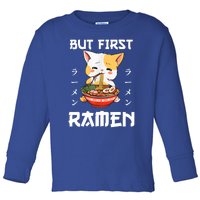 Kawaii Neko Ramen Lover Japanese Noodle Anime Gift Toddler Long Sleeve Shirt