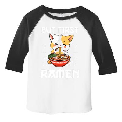 Kawaii Neko Ramen Lover Japanese Noodle Anime Gift Toddler Fine Jersey T-Shirt