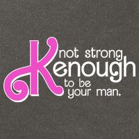 Kenough Not Strong Enough To Be Your Man Cotton Canvas Backpack