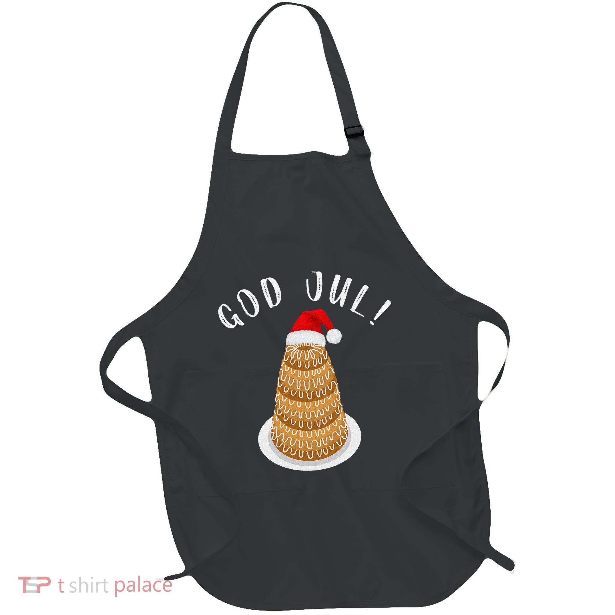 Kransekake Norwegian Swedish Merry Christmas God Jul Apron