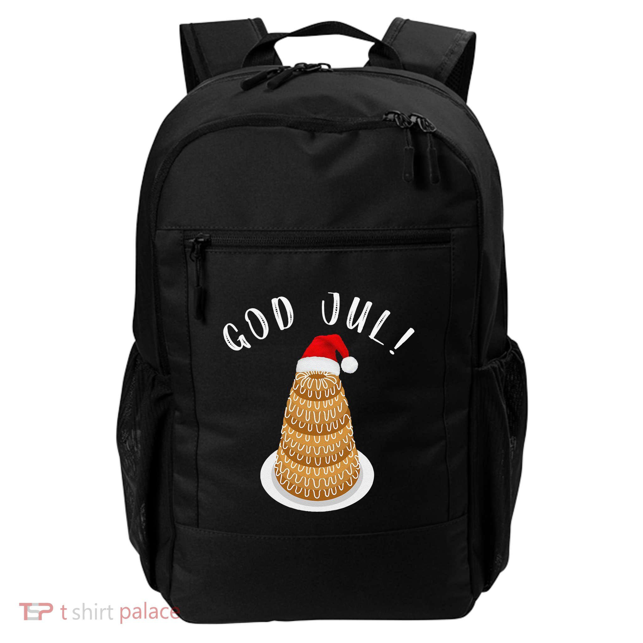 Kransekake Norwegian Swedish Merry Christmas God Jul Backpack
