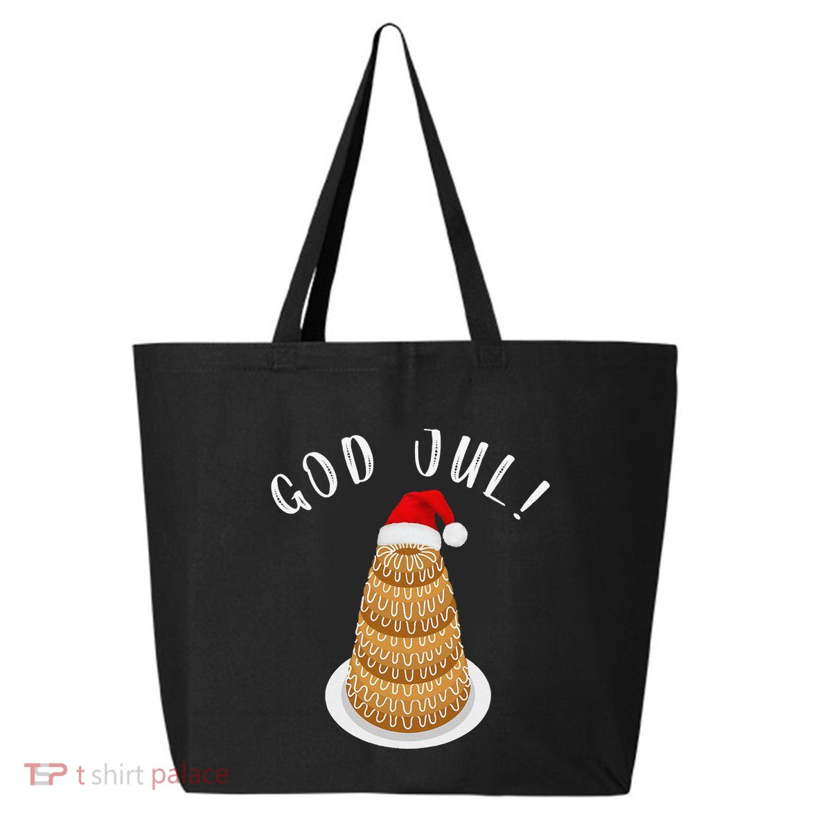 Kransekake Norwegian Swedish Merry Christmas God Jul 25L Jumbo Tote