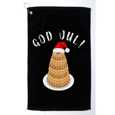 Kransekake Norwegian Swedish Merry Christmas God Jul Golf Towel