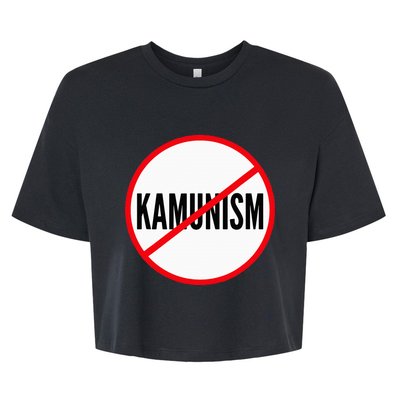 Kamunism No To Kamunism Bella+Canvas Jersey Crop Tee