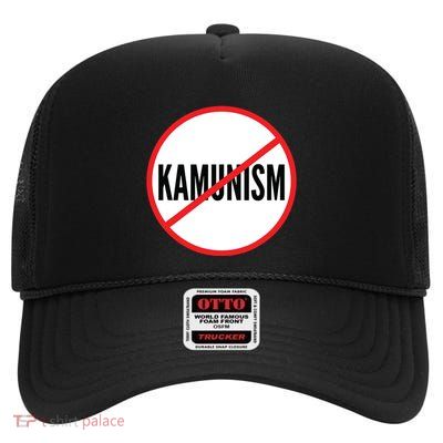 Kamunism No To Kamunism High Crown Mesh Back Trucker Hat