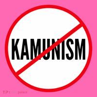 Kamunism No To Kamunism Stripe Pom Pom Beanie