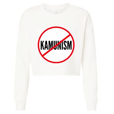 Kamunism No To Kamunism Cropped Pullover Crew