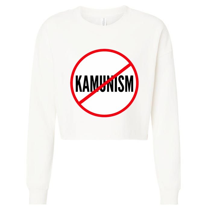 Kamunism No To Kamunism Cropped Pullover Crew