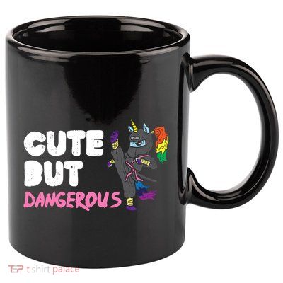 Karate Ninja Unicorn Cute Dangerous Martial Arts Girl Gift 11oz C Handle Ceramic Mug
