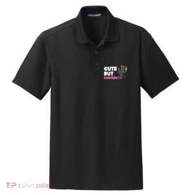 Karate Ninja Unicorn Cute Dangerous Martial Arts Girl Gift Dry Zone Grid Polo