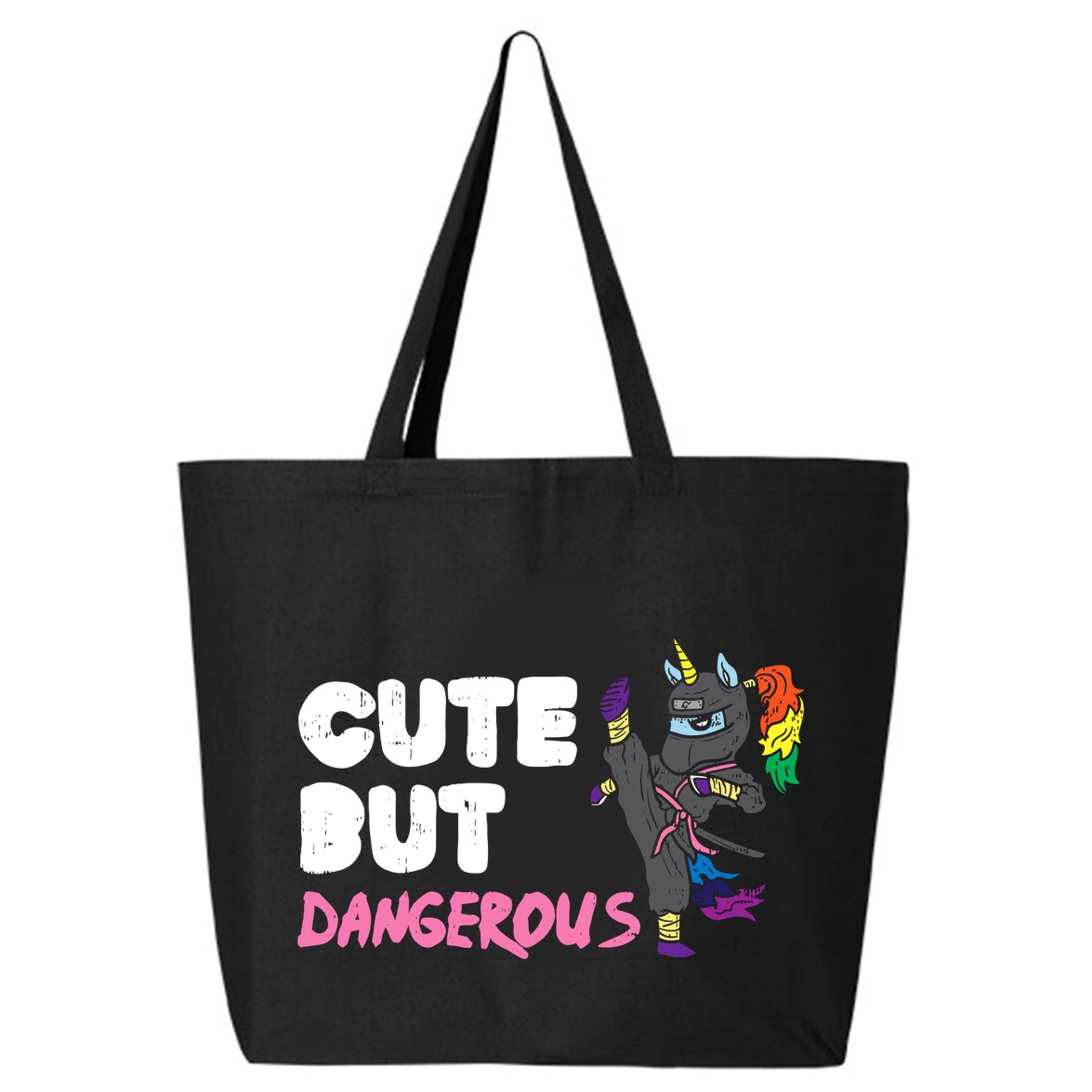 Karate Ninja Unicorn Cute Dangerous Martial Arts Girl Gift 25L Jumbo Tote