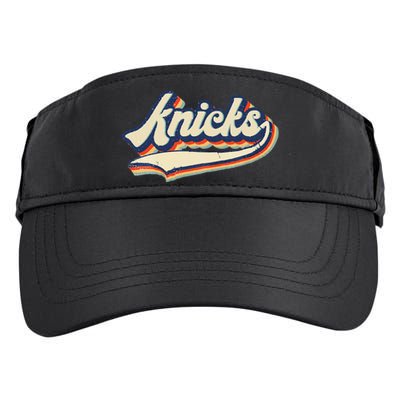 Knicks Name Vintage Retro Gift Adult Drive Performance Visor