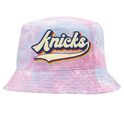 Knicks Name Vintage Retro Gift Tie-Dyed Bucket Hat