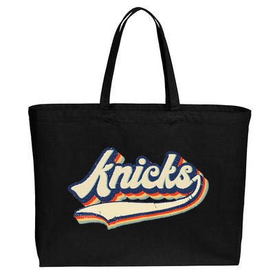 Knicks Name Vintage Retro Gift Cotton Canvas Jumbo Tote