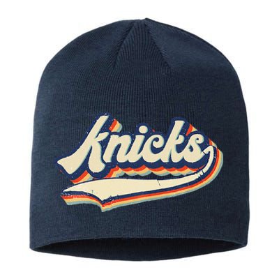 Knicks Name Vintage Retro Gift Sustainable Beanie