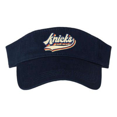 Knicks Name Vintage Retro Gift Valucap Bio-Washed Visor