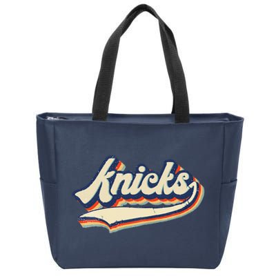 Knicks Name Vintage Retro Gift Zip Tote Bag