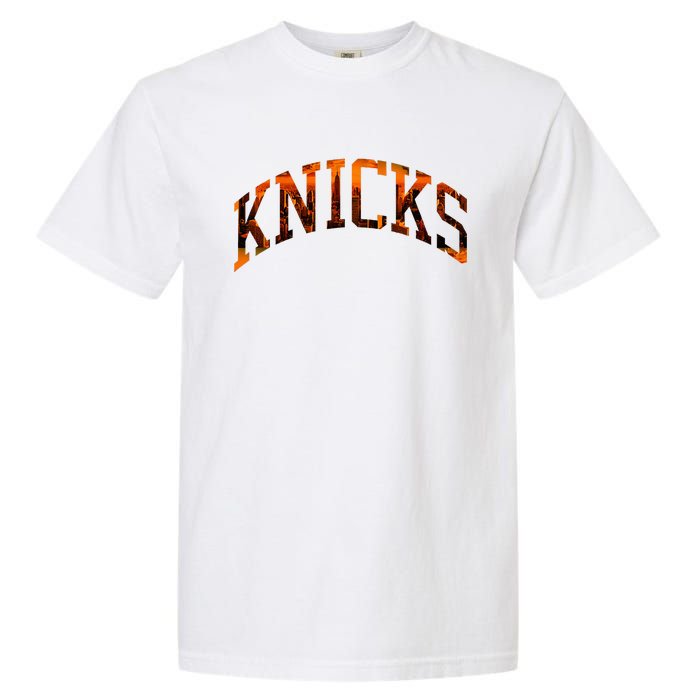 Knicks Name Vintage Retro Garment-Dyed Heavyweight T-Shirt