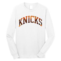 Knicks Name Vintage Retro Long Sleeve Shirt