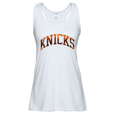 Knicks Name Vintage Retro Ladies Essential Flowy Tank