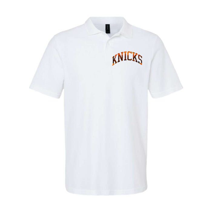 Knicks Name Vintage Retro Softstyle Adult Sport Polo