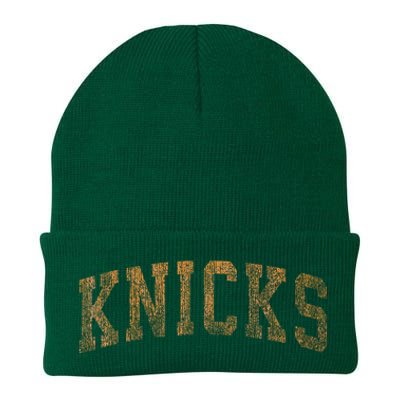 Knicks Name Vintage Retro Knit Cap Winter Beanie