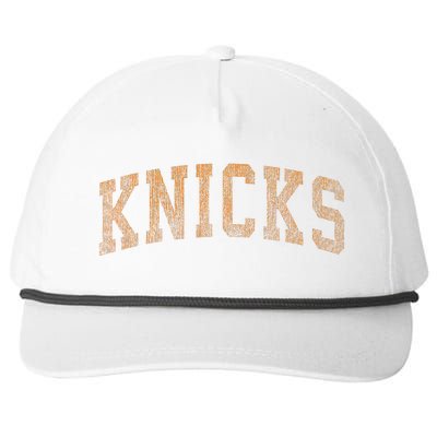 Knicks Name Vintage Retro Snapback Five-Panel Rope Hat