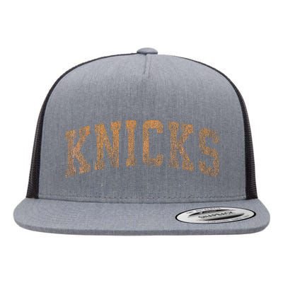 Knicks Name Vintage Retro Flat Bill Trucker Hat