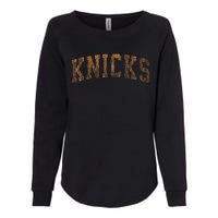 Knicks Name Vintage Retro Womens California Wash Sweatshirt