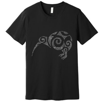 Kiwi New Zealand Slang For Maori Nz New Zealander Premium T-Shirt