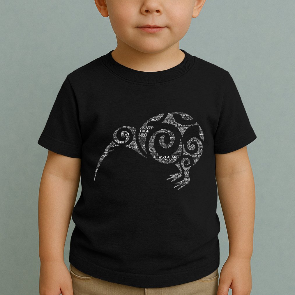 Kiwi New Zealand Slang For Maori Nz New Zealander Toddler T-Shirt