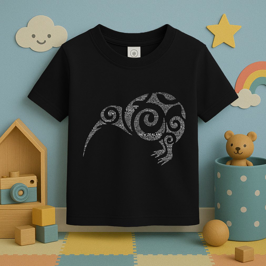 Kiwi New Zealand Slang For Maori Nz New Zealander Toddler T-Shirt